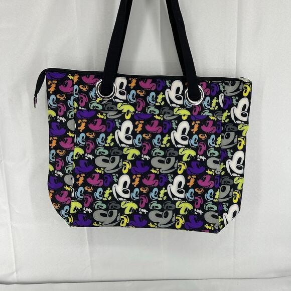 Disney Parks Mickey Mouse Tote Bag Multi Color Large Tote Waterproof - Picture 6 of 14